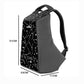 GODS Ghost Constellation Anti Theft 15.6 inch Polyester Laptop Tech Backpack(25 Ltrs, Black)