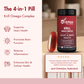 WishNew Wellness Krill Omega Complex for Heart & Brain Health, 60 Enhanced Absorption Softgels with 2000mg Fish Oil & 250mg Krill, Rich in EPA & DHA Plus Astaxanthin Pack of 2