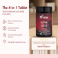 WishNew Wellness ALPHA BOOSTER OF TESTO | 60 Veg Tablets | Enhanced Testosterone Support | Maca, Tribulus, Ginseng | Muscle Growth, Energy, Stamina | Zinc, Vitamin D2 | Men's Health & Vitality Pack of 2