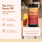 WishNew Wellness DAILY RITUAL with Triple Strength Fish Oil & CoQ-10 | Enhanced Heart & Brain Health | 60 Liquid Capsules with CoQ10 Pellets | High Potency Omega-3, EPA, DHA for Wellbeing