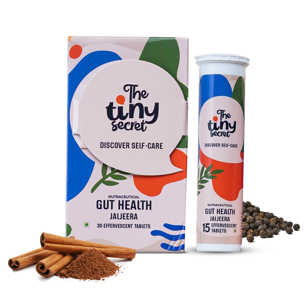 The Tiny Secret Digestion Fit Mints | Metabolic Booster | Protects Gut from Infection Meetha Pan Flavour & Gut Health Jaljeera Flavoured Fizz Pack of 2