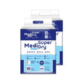 Medisuperdry Adult Diaper Pants | Double Extra Large (2XL) |Waist 152-205 cm (60-80 inches) |High Absorbency -10 Hrs |Leakproof |Breathable |Odourless |Elastic Waist |Men & Women | 20 Units, Pack of 2