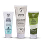 Nuuv Essential Combo - Tulsi & Green Tea Facewash | Moisturizing Bodywash | Waterless Facewash | Hydra Glow Trio | Vegan | Paraben-Free | For All Skin Types | 100ml + 200ml + 100ml