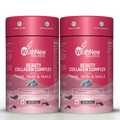 WishNew Wellness BEAUTY COLLAGEN COMPLEX, 21 Servings | Berry Flavor | Nourishment for Healthy Hair, Skin & Nails | 1 Sachet (10g) Daily Pack of 2