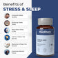 Muditam Ayurveda Stress and Sleep With Muscle Recovery & Nerve Relaxation | Helps You Sleep Soundly and Relieve Sore Muscles, Wake Up Fresh & Energetic | For Men & Women | 180 Tablets