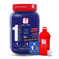 Apex Vitals 1 Whey - Grass-Fed Whey | 27g Protein, 10g EAA, 5g BCAA | Concentrate 80-60%, Isolate 86-40%, Digestive Enzymes | FDA, EFSA & FSSAI Certified|Dark Chocolate Orange- 2lbs, Shakers, Samples