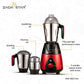 ZADASTAR ZS ELITE 750W Mixer Grinder | 3 Jars | Red and Black | Overload Protection | 1 Year Replacement Warranty