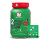 Apex Vitals 2 Plant Life - Natural Vegan Plant Protein Powder | Pea & Brown Rice Isolate|27g Protein, 2000mg BCAA| Easy to Digest |FDA, EFSA & FSSAI Certified |Vegan| Super Chocolate - 2lbs, Shaker, Samples