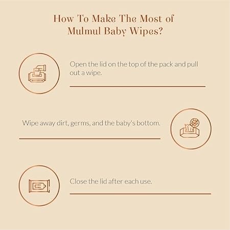 Baby Forest Mulmul Baby Wipes, Ultra-soft, Water-based, 3X thicker and softer wipes 72 Wipes, Pack of 2