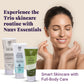 Nuuv Essential Combo - Tulsi & Green Tea Facewash | Moisturizing Bodywash | Waterless Facewash | Hydra Glow Trio | Vegan | Paraben-Free | For All Skin Types | 100ml + 200ml + 100ml