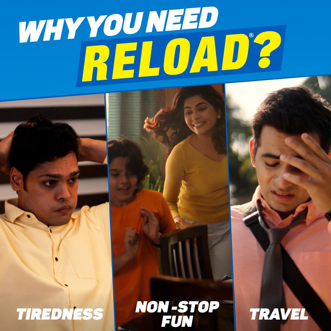 Fast&Up Reload (20 Liters) - (Berry, Aam Panna, Orange, Lime & Lemon)- Low Sugar energy drink for Instant Hydration - Effervescent Tablets with all 5 Essential Electrolytes + Added Vitamins.
