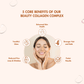 WishNew Wellness BEAUTY COLLAGEN COMPLEX | Radiant Hair, Skin & Nails | 21 Sachets with Collagen, Hyaluronic Acid, Biotin, Vitamins E & C, Rosehip & Curcumin Extracts | Enhanced Absorption Formula