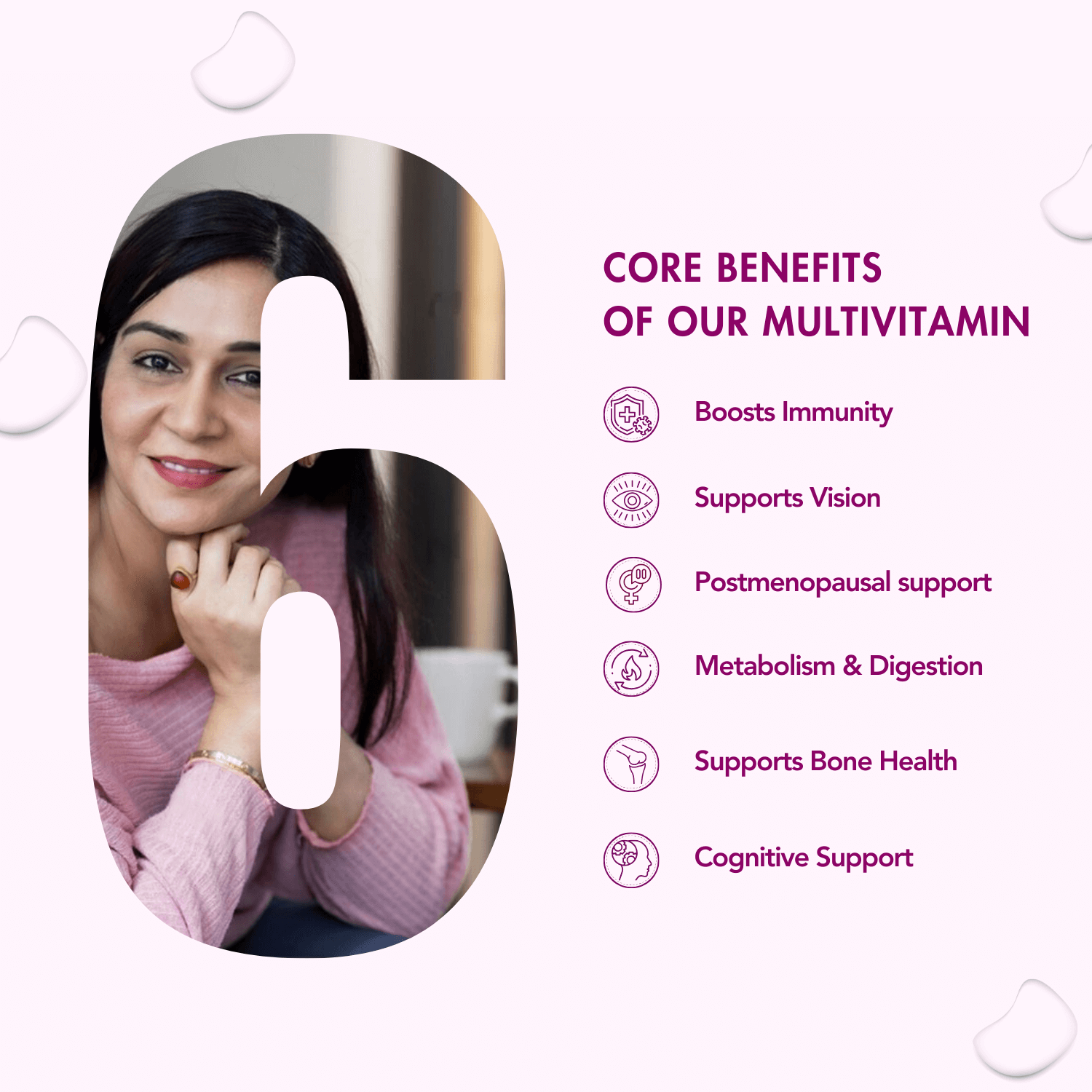 WishNew Wellness Daily Ritual Women's 50+ Multivitamin | Comprehensive Nutrient Blend for Menopause, Skin & Joint Health | 60 Delayed Release Oil Capsules for Optimal Absorption & Wellbeing