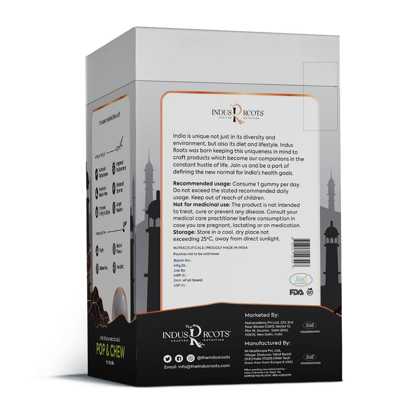 Indus Roots Testo Gummies Pack of 2