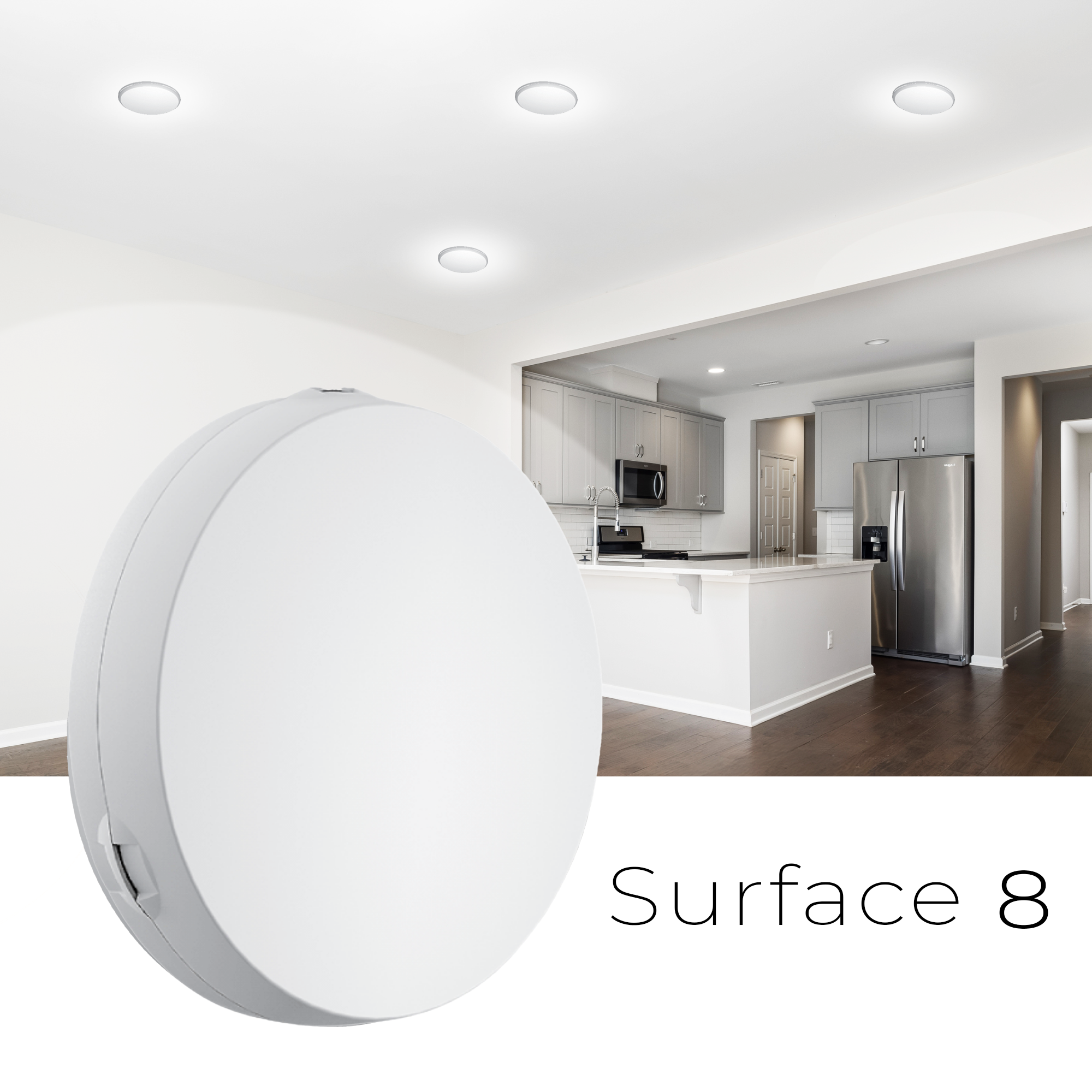 CORVI LED Surface 8 Round 20W | Slim, Compact & Dimmable Ceiling Panel Light | Full Glow Design, No False Ceiling Needed | Warm White 3000K (Pack of 1)