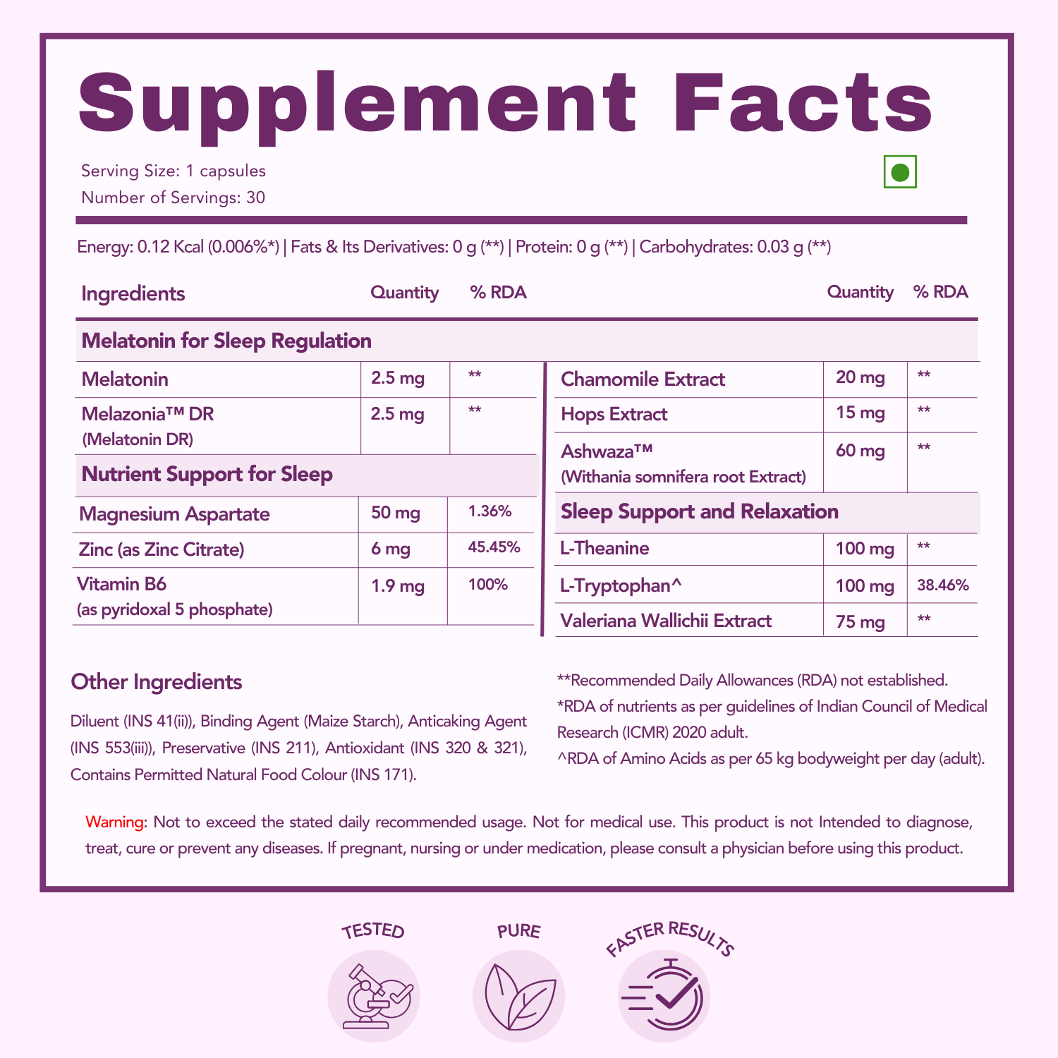 WishNew Wellness SLEEPEASE | 30 Veg Capsules | Advanced Sleep Formula | L-Theanine, Melatonin, Valerian, Ashwagandha | Deep Restful Sleep | Non-Habit Forming | 100% Vegetarian | Enhanced Relaxation Pack of 2