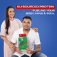 Apex Vitals 2 Plant Life - Natural Vegan Plant Protein Powder | Pea & Brown Rice Isolate|27g Protein, 2000mg BCAA| Easy to Digest |FDA, EFSA & FSSAI Certified |Vegan| Super Chocolate - 2lbs, Shaker, Samples