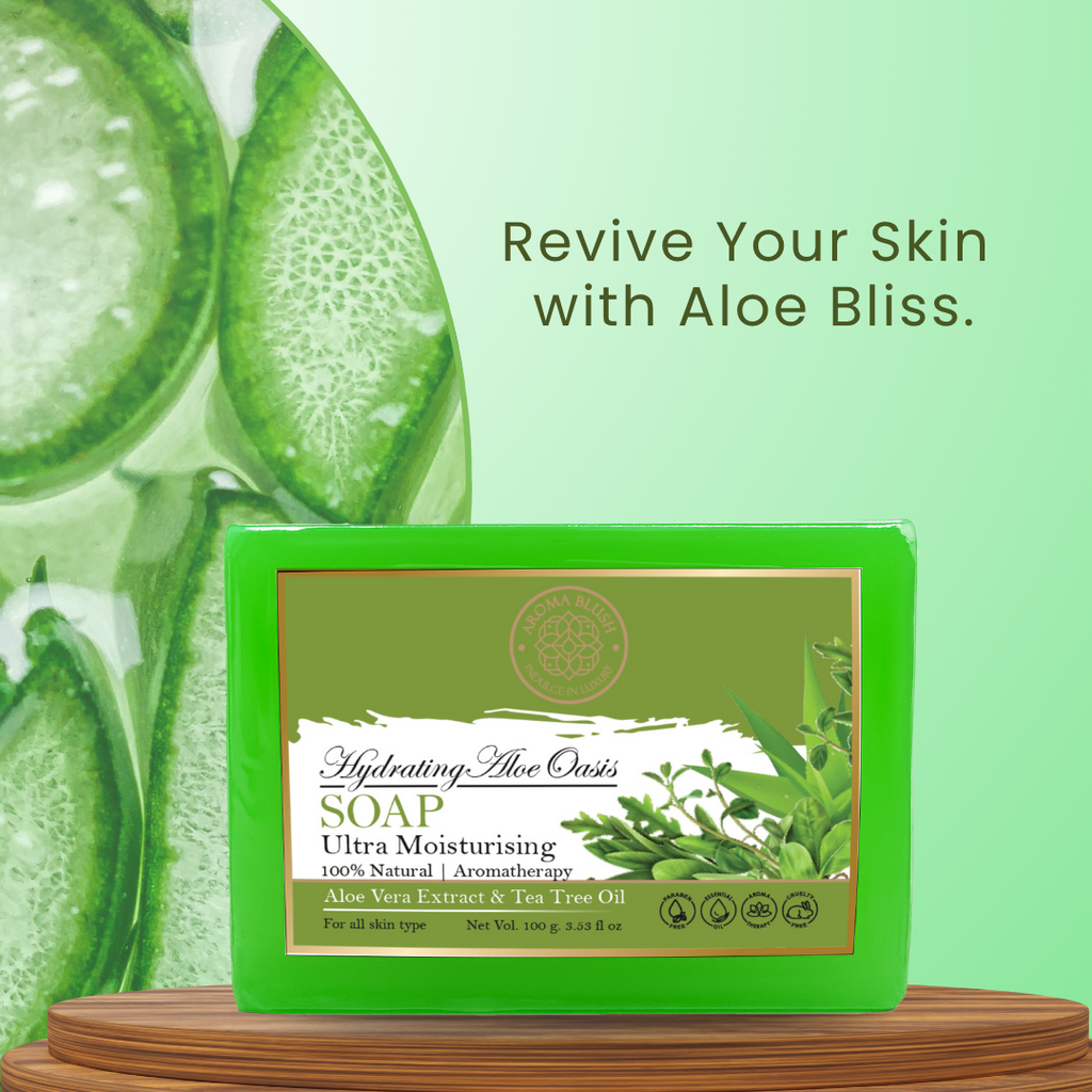 AROMABLUSH Hydrating Aloe Oasis & Herbal Infusion Combo Soap