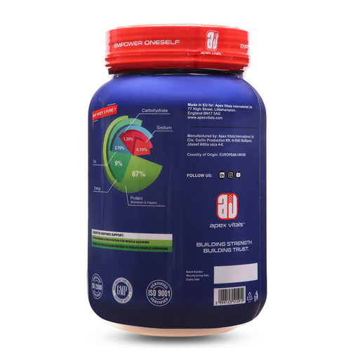 Apex Vitals Whey Protein Isolate Yogurt 2 Lbs New