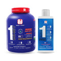 Apex Vitals - 1 Whey Protein Blend 4 lbs + Alpha 1 Pre-Workout Combo | Grass-Fed Protein Powder | Mohai Ignes Mineral Water | Muscle Strength & Recovery | Swiss Triple Chocolate (4lbs)