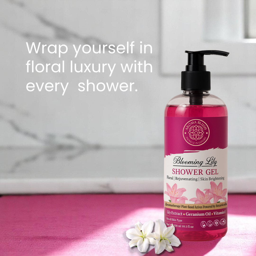 AROMA BLUSH Blooming Lily shower gel 300ML