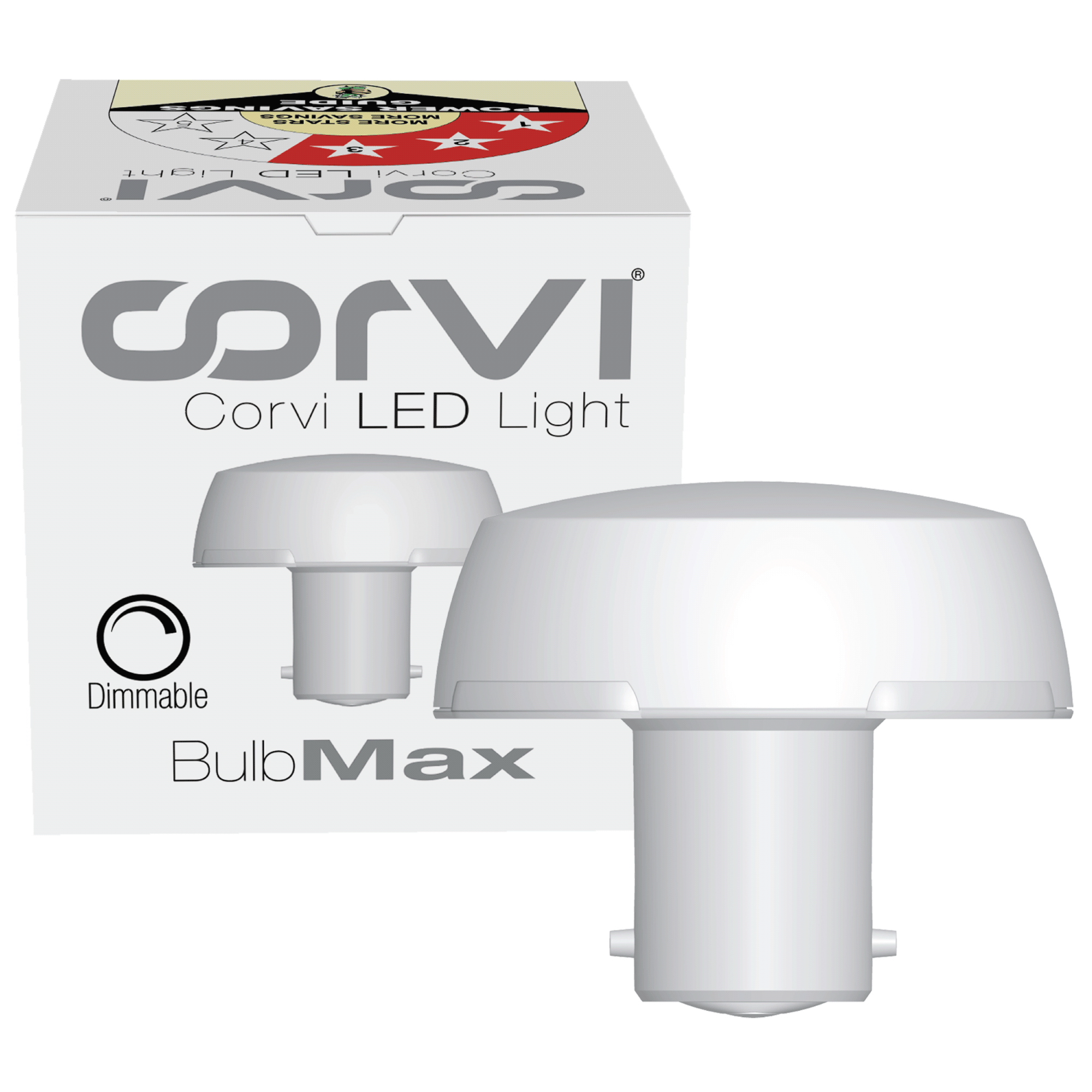 CORVI LED Bulb | 9 Watts illumination using 6 Watts power | B22, Compact Non-Protruding | 3000K Warm White Full Glow | Dimmable | 2 Year Warranty | Industry’s Best 3 star Rated Energy Saving Bulb (Pack of 1)
