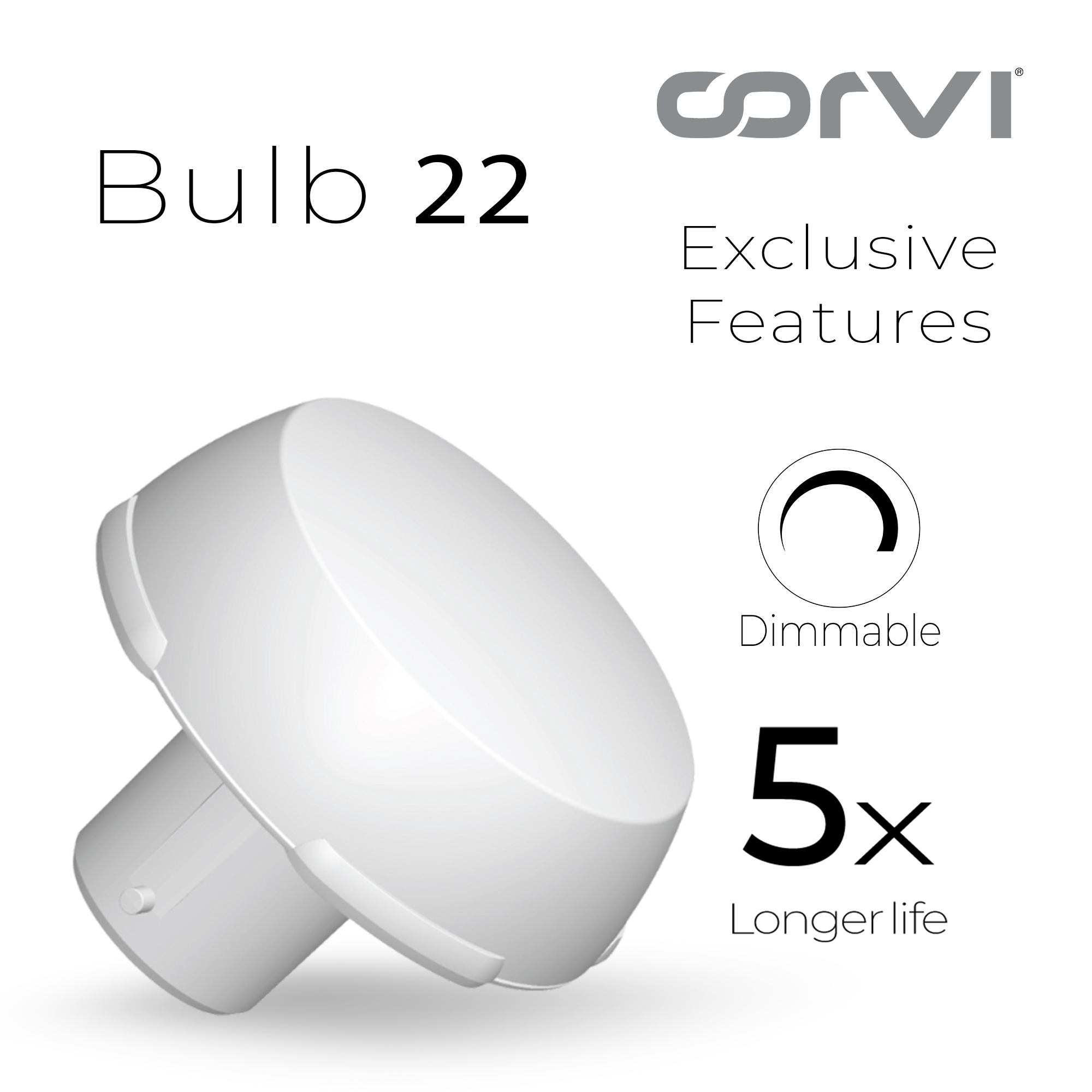 CORVI LED Bulb | 9 Watts illumination using 6 Watts power | B22, Compact Non-Protruding | 3000K Warm White Full Glow | Dimmable | 2 Year Warranty | Industry’s Best 3 star Rated Energy Saving Bulb (Pack of 10)
