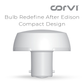 CORVI LED Bulb | 9 Watts illumination using 6 Watts power | B22, Compact Non-Protruding | 3000K Warm White Full Glow | Dimmable | 2 Year Warranty | Industry’s Best 3 star Rated Energy Saving Bulb (Pack of 1)