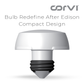 CORVI LED Bulb | 9 Watts illumination using 6 Watts power| Industry’s Best 4 star Rated Energy Saving LED Bulb | E27 Base, Compact, Non-Protruding, Dimmable | 3000K Warm White (Pack of 10)