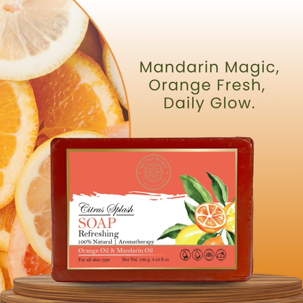 AROMABLUSH Calming Calendula & Citrus Splash  Combo Soap