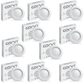 CORVI LED Flat3 6W Round Ceiling Light | Dimmable & Backlit |  White 5700K | Slim Driverless LED Panel with Junction Box | Ideal for False Ceilings & Home Use (Pack of 10)