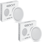CORVI LED Flat 6 Round 15W False Ceiling Light | Compact, Driverless & Dimmable with Backlit Design |  White 5700K for Home & Office (Pack of 2)