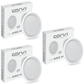 CORVI LED Flat 6 Round 15W False Ceiling Light | Compact, Driverless & Dimmable with Backlit Design | Easy White 4000K for Home & Office (Pack of 3)
