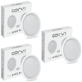 CORVI LED Flat 6 Round 15W False Ceiling Light | Compact, Driverless & Dimmable with Backlit Design | Easy White 4000K for Home & Office (Pack of 3)
