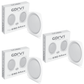 CORVI LED Flat 6Q Square 15W False Ceiling Panel Light | Slim, Compact, Driverless & Dimmable | Backlit for Maximum Output | Warm White 3000K (Pack of 3)