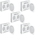 CORVI LED Flat 6Q Square 15W False Ceiling Panel Light | Slim, Compact, Driverless & Dimmable | Backlit for Maximum Output | Warm White 3000K (Pack of 5)