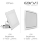 CORVI LED Flat 6S Square 15W | Driverless, Dimmable & Slim Panel Light | Backlit Design for Maximum Brightness |  White 5700K for False Ceilings (Pack of 5)