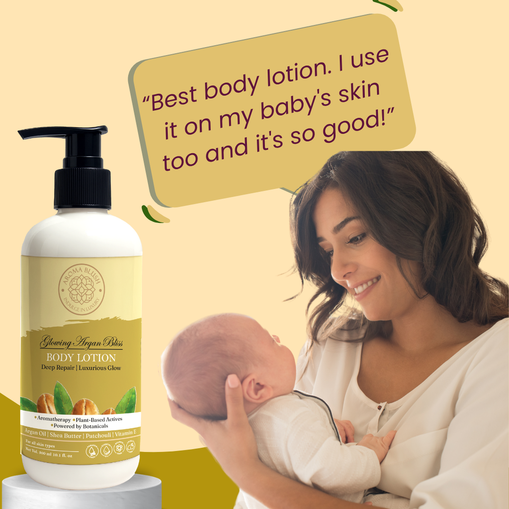 AROMA BLUSH  Glowing Argan Bliss body lotion 300ML