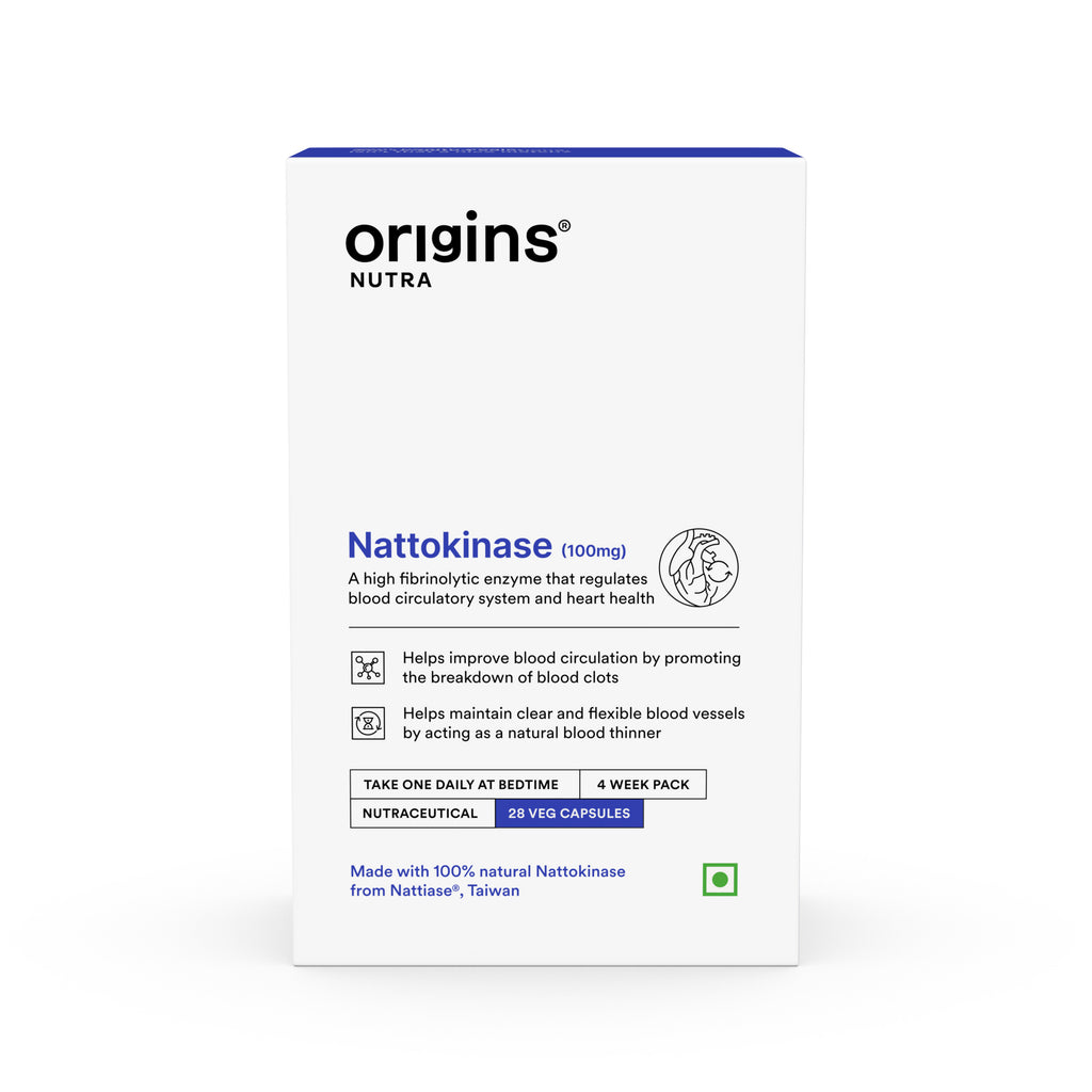 Origins Nutra Nattokinase | Promote Heart Health, Natural Blood Thinner, Control High Blood Pressure | Nattokinase |GMP Certified | For Men & Women | 84 Capsules Pack of 3