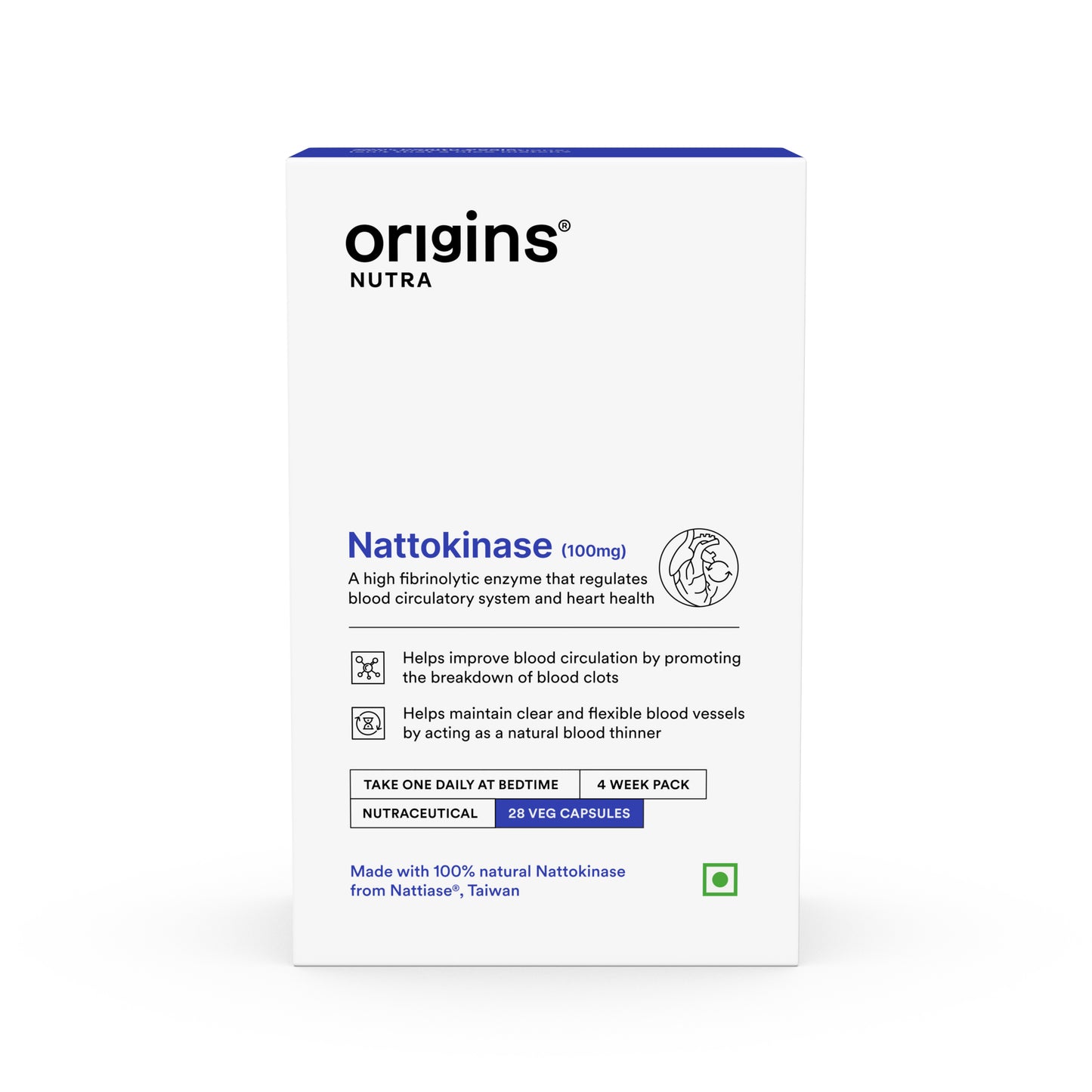 Origins Nutra Nattokinase | Promote Heart Health, Natural Blood Thinner, Control High Blood Pressure | Nattokinase |GMP Certified | For Men & Women | 84 Capsules Pack of 3