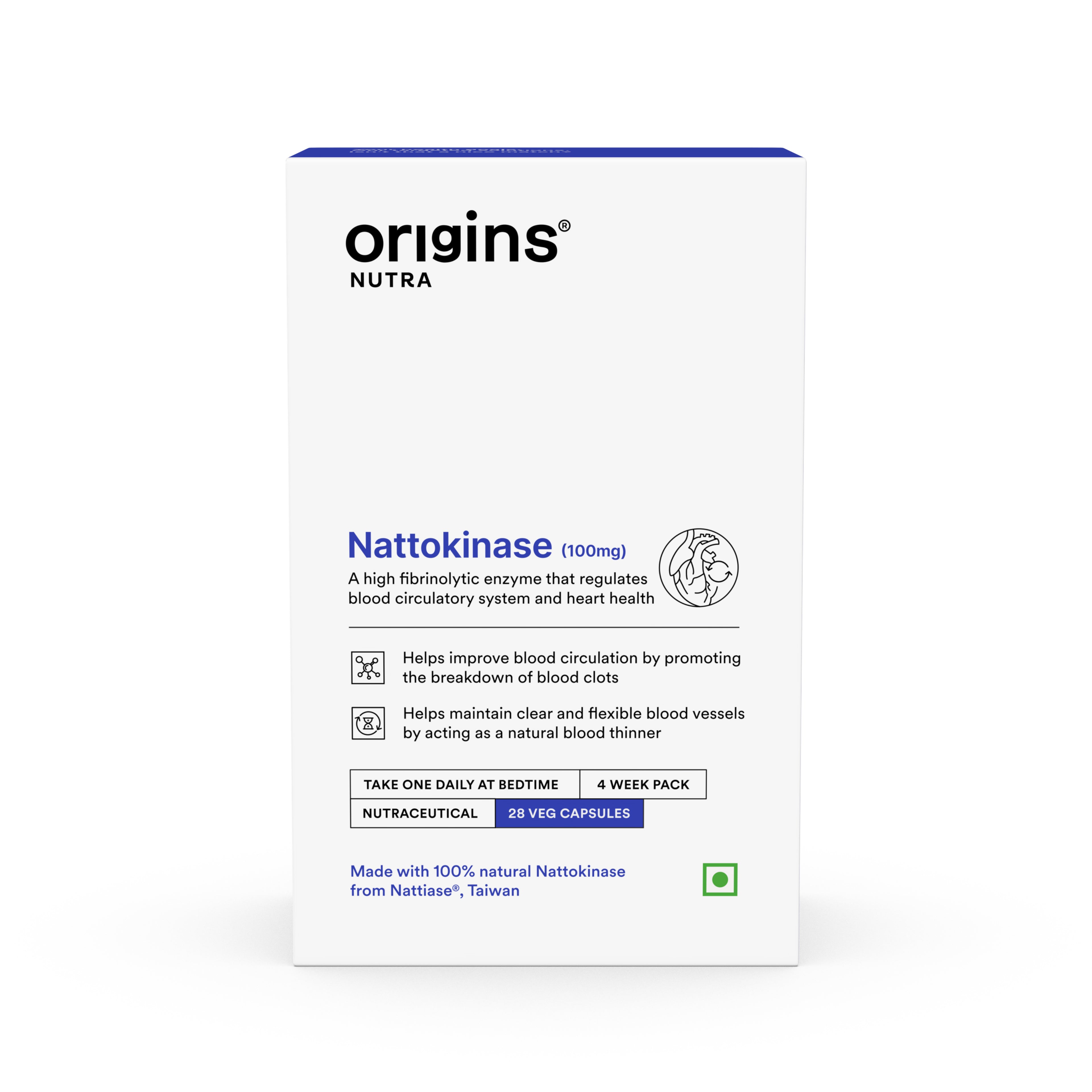 Origins Nutra Nattokinase | Promote Heart Health, Natural Blood Thinner, Control High Blood Pressure | Nattokinase |GMP Certified | For Men & Women | 84 Capsules Pack of 3