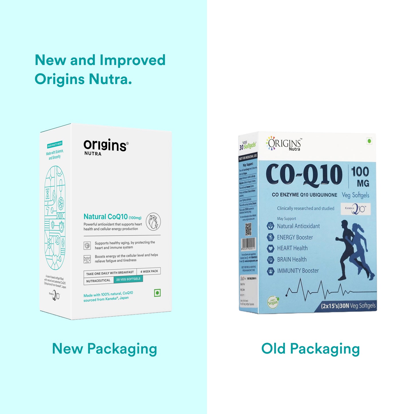 Origins Nutra Natural’s CoQ-10 (100mg) | Boost Energy & Stamina, Supports Heart Health, Relieves Migraine | CoQ 10 | GMP Certified | For Men & Women | 28 Veg Soft Gels Pack of 3