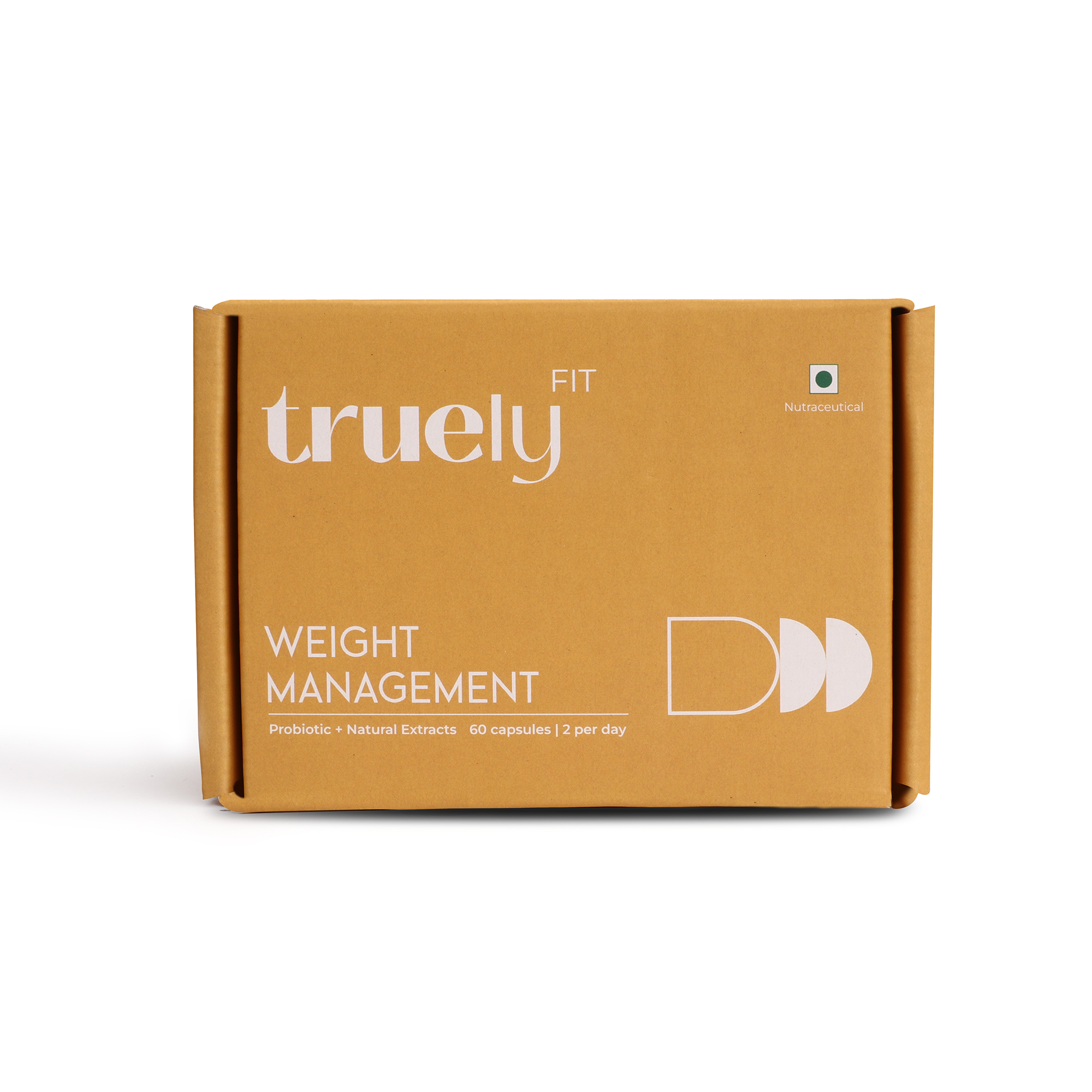 Truely Fit Probiotic Weight Management - 60 Veggie Capsules - Improve Digestion, Curbs Cravings, and Balances Blood Sugar - No Side Effects - Gluten Free - No Artificial Flavors - Vegan (Pack of 3)