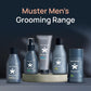 Muster Deep Cleanse Shampoo & Conditioner for Men | 120 ML | Sulphate & Paraben Free | Macadamia and Pomegranate Extracts | 2-in-1 Shampoo+Conditioner | UV Protection | Hair Growth (Pack of 2)