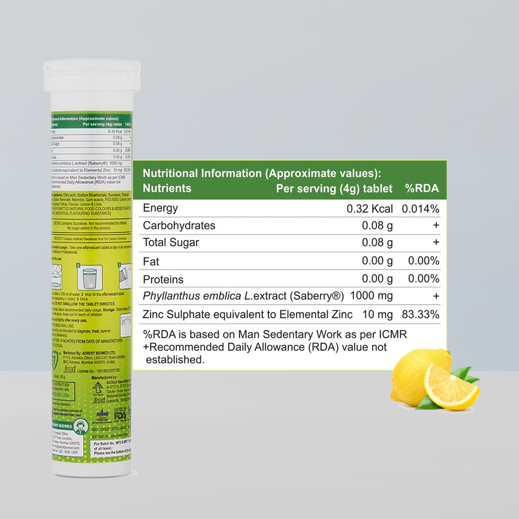 Glutone 1000 & Escor-Z Combo Pack| Setria L-Glutathione, Vitamin C Effervescent Tablets| Healthy Skin|Pack of 15 (2) + 20 (2) Tablets (Lime & Lemon Flavour)