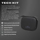 GODS Tech Kit Organiser for Cables, Chargers, Pen Drives, SD Cards, Hard Disk(Black)