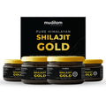 Muditam Ayurveda Shilajit Gold | boost in Strength, Stamina & Muscle building | Clinically Proven Strain | 100% Ayurvedic | 20g (Pack of 4)