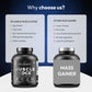 DR. HARLE's Muscle Edge Lean Mass Gainer 3kg | Weight Gainer for Men & Women | 15g Protein per Serving, Ashwagandha 500mg, Creatine 3g, Tribulus 500mg and 17 Vitamins & Minerals | 3kg Chocolate Flavour