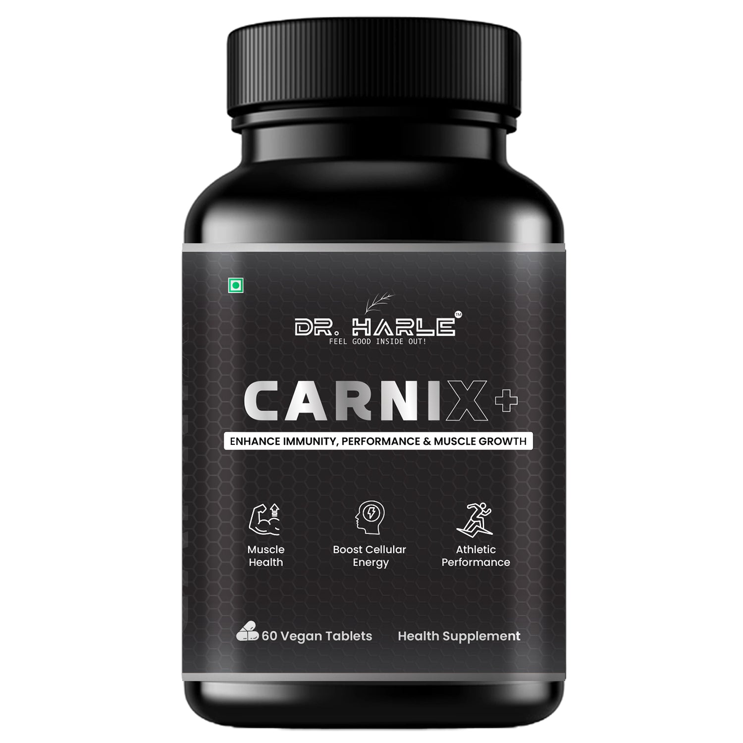 DR. HARLE Carni X+ L-carnitine, L-arginine, Vitamin-C,B12,E - 60 tablets