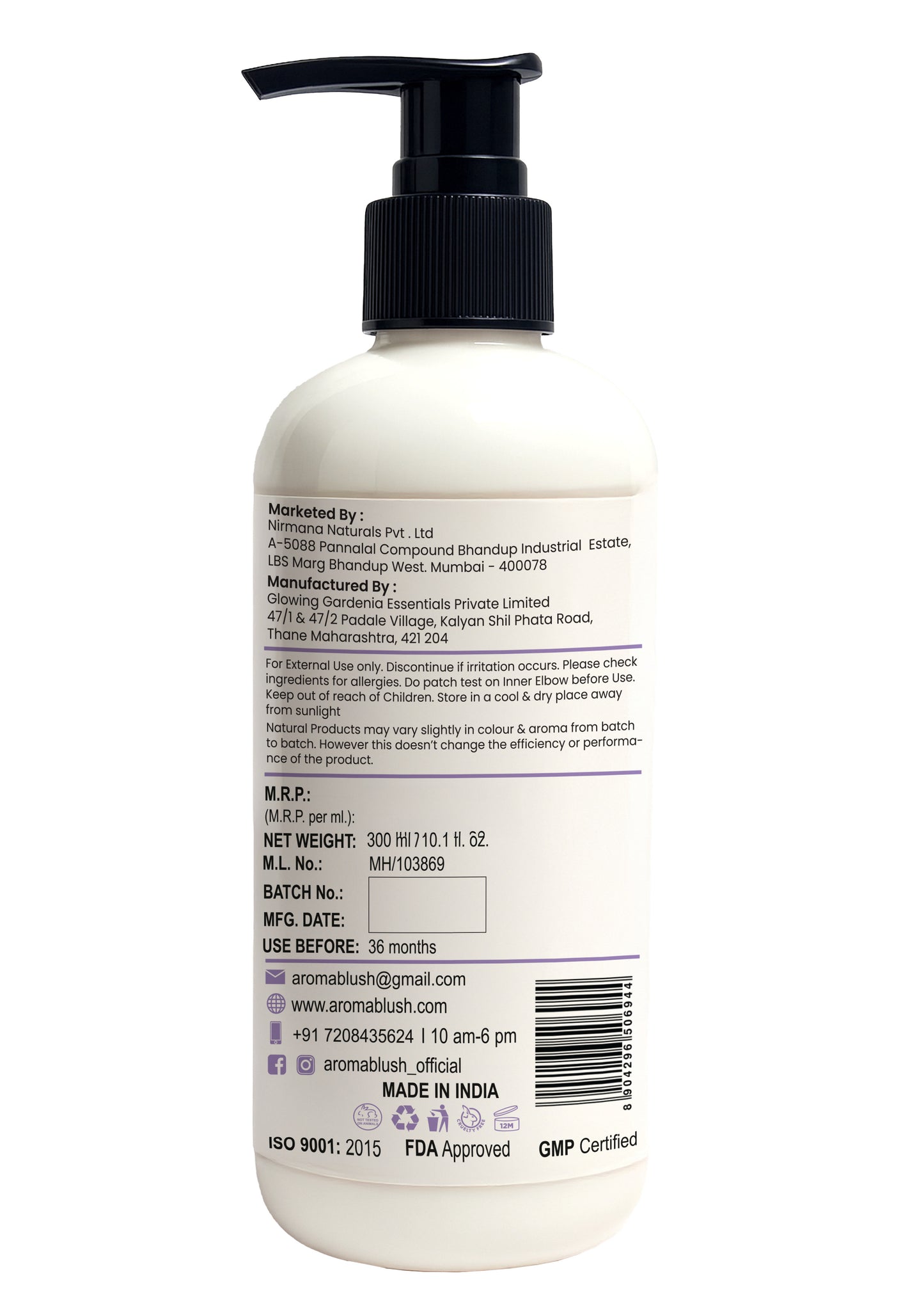 AROMABLUSH Lavender Dream  Body lotion & shower gels duo's